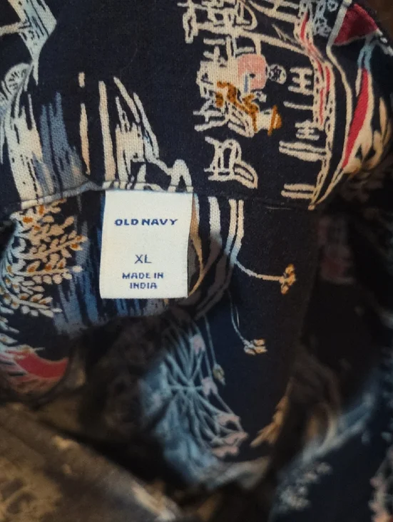 Old Navy  Scenic Print  Navy Dress - Picture 3 of 8